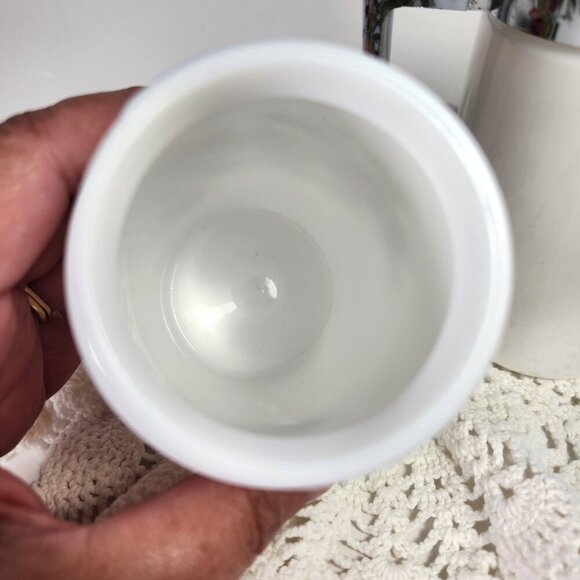 Dominion Glass Spice of Life Cream and Sugar Set Mid Century Country Kitchen - Picture 7 of 10